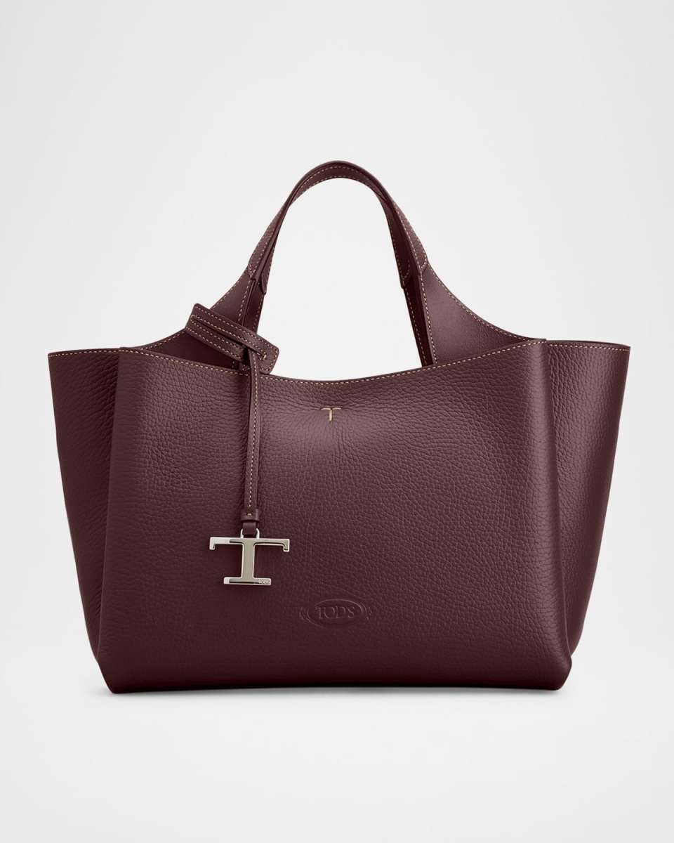 Mini Grain Leather Tote Bag